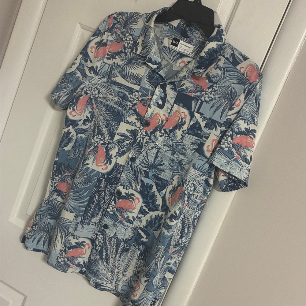 SAXX droptemp dry button down shirt
